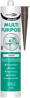 Mastic silicone multi-usages bond it en brun foncé pour usage général en cuisine