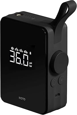 Pompe à air électrique hoto compresseur 150 psi mini pompe pneu avec batterie