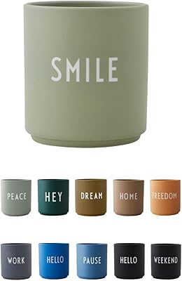 Design letters smile 10204100 tasse en porcelaine bone design tasse préférée pour boissons