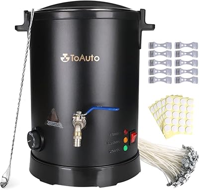 Toauto wmf-8l grand fondoir de cire pour la fabrication de bougies, récipient
