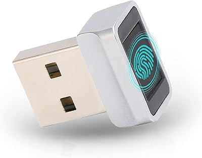 Lecteur d'empreintes digitales usb pour windows10 11, petit portable 0,5s 360° détection clé
