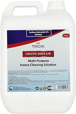 Solution de soude caustique 5% multi-usages pour nettoyage intensif 5l de trioxy