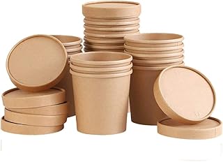 Bols à soupe kraft écologiques snh de 24 oz, gobelets jetables, parfaits