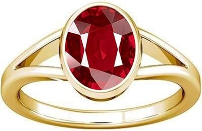 Bague divya shakti panchdhatu sertie de rubis et de pierre manikya 5,25-5,50 ct