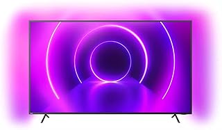 Téléviseur android philips 8200 series 4k uhd led avec 3 éclairages latéraux, noir