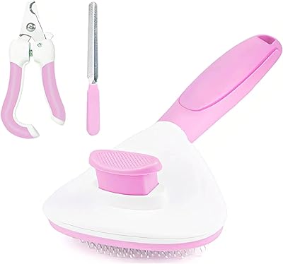 Brosse autonettoyante slicker brosse pour chien et chat grande taille pantoufle