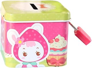 Dessin animé mignon carré étain métal banque de pièces tirelire sauvetage argent pièce tirelire enfants jouet enfants cadeaux couleur aléatoire. Le discount haut de gamme, c'est possible avec Diaytar