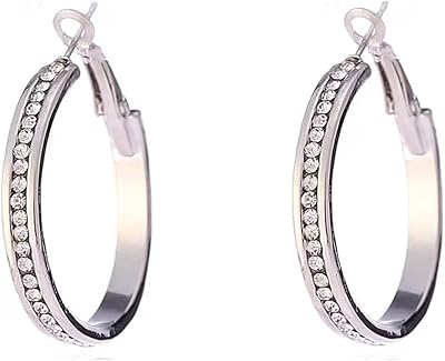 Ensemble de boucles d'oreilles créoles plaquées or 18 carats, bijoux, boucles d'oreilles créoles