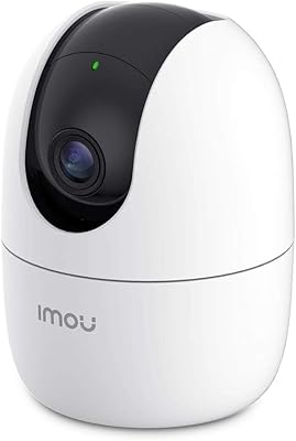 Caméra de sécurité intérieure wifi imo 1080p, caméra dôme panoramique et inclinable, caméra