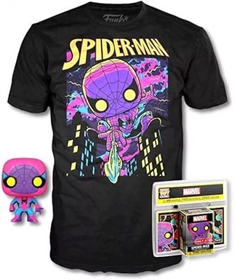 Ensemble de jeu funko marvel spiderman light black pop et t-shirt, taille m, multicolore (889698554886). Votre satisfaction, notre priorité chez Diaytar