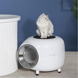 Bac à litière pour chats toilettes sable fermé prévention des éclaboussures