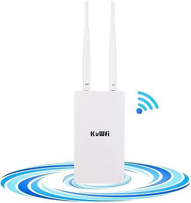 Routeur wifi 4g 300 mbps kuwfi lte extérieur sans fil cpe