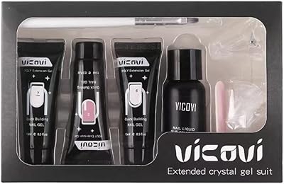 Ensemble d'extensions d'ongles en polygel 3 couleurs pinces à ongles