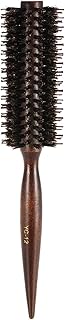 Brosse à cheveux ronde aurete avec manche en bois, outil de coiffure multifonctionnel