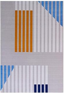 Tapis américain simple rectangulaire, confortable, doux, en nylon, pour chambre à coucher, salon