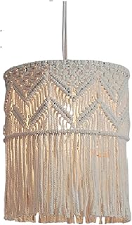 Lustre en coton ecofind | lampe suspendue de style bohème plafonnier