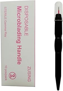 Stylos microblading ultra sharp zosing, aiguilles d'ombrage 5r avec capuchon, stylo microblading jetable