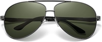 Lunettes de soleil aviateur surdimensionnées avec monture large xl et verres polarisés
