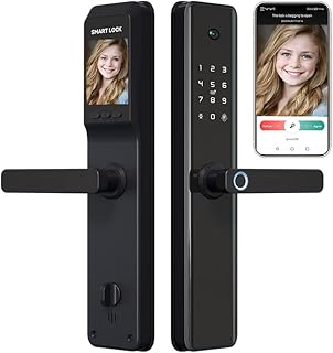 Serrure intelligente avec caméra, serrure de porte intelligente, serrure de porte à empreinte