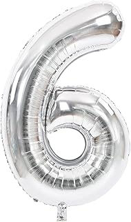 Grands ballons à hélium argentés de 40 pouces 0-9, ballons en mylar