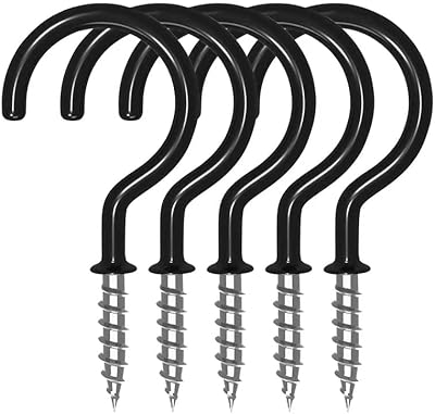 10 crochets de plafond point d'interrogation crochet en spirale robuste pour support