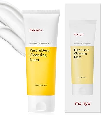 Mousse nettoyante pour la peau coréenne pure et profonde manu factory, 6,7 fl