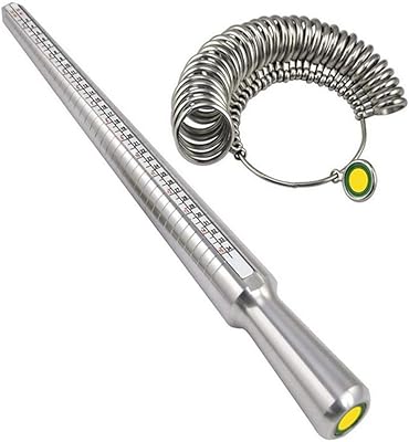 Ensemble d'outils de mesure d'anneau en métal, outil de mesure d'anneau avec anneaux