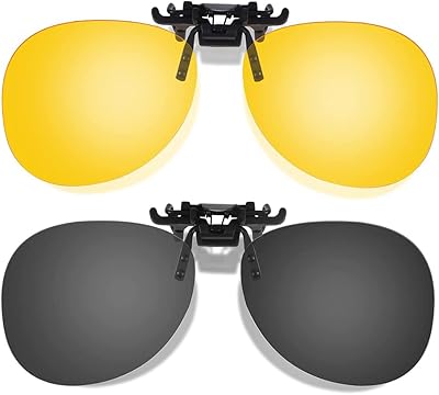 2 pièces de lunettes de soleil à clipser verres polarisés adaptés aux vue