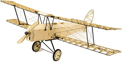 Puzzle 3d biplan tiger moth pour adultes, kit de construction d'avion en bois