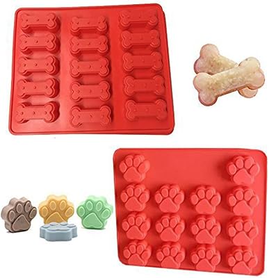 Ensemble de moules en silicone goodrun avec griffes et os de chien