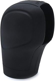 Couvercle de pommeau de levier de vitesse automatique universel en silicone flexible, noir