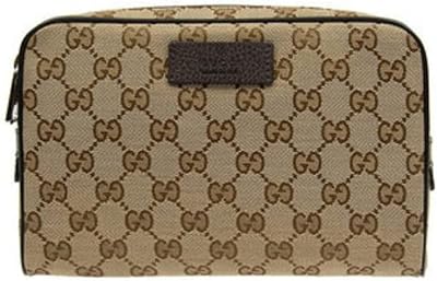 Sac banane en toile et cuir marron pour femme, taille s, beige
