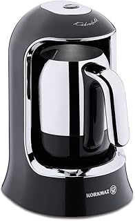 Cafetière korkmaz kahvekolik, noir et argent, a860-07