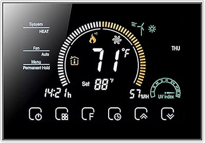 Thermostat intelligent clima kl6000b - thermostat wifi - contrôle intelligent par écran tactile