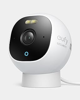 Caméra de sécurité extérieure professionnelle tout-en-un 1080p eufy security, lampe de poche