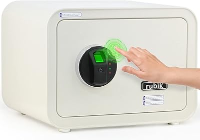 Coffre-fort rubik avec serrure biométrique à empreintes digitales, coffre-fort au format a4 pour