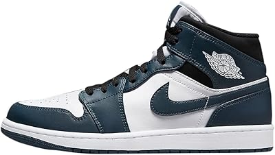 Baskets air jordan 1 mid pour homme, noir, 39 eu