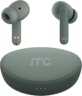 Écouteurs sans fil mycandy tws300 avec suppression active du bruit en vert minuit