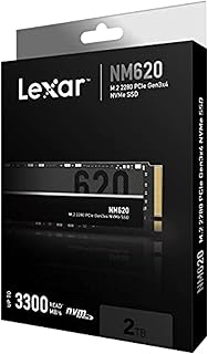 Ssd nvme lexar 2 to nm620 m.2 2280 pcie 3e génération x4 lecture