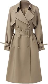 Xzeit coupe-vent pour femme, trench-coat long décontracté à la mode pour manteaux