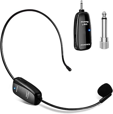 Microphone sans fil uhf (microphone casque uhf) usb