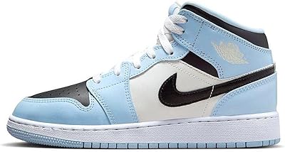 Bébé jordan jordan 1 mid se noir/amber glow bare volt (av5172 076)