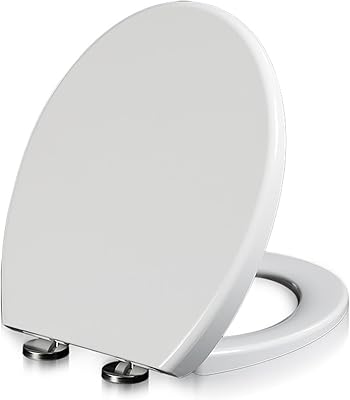Abattant de toilette beauté siège en forme de o avec charnières réglables