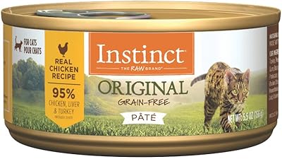 Nourriture humide naturelle en conserve pour chats instinct original, sans céréales, 5,5 oz
