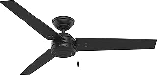 Ventilateur de plafond hunter pour utilisation intérieure et extérieure avec commande à chaîne
