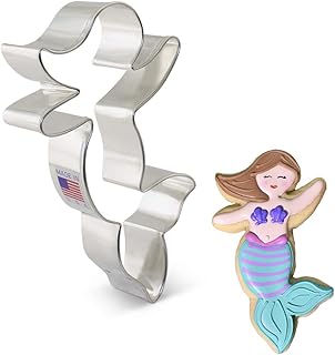 Coupe-gâteau sirène 45" ann clark acier étamé américain