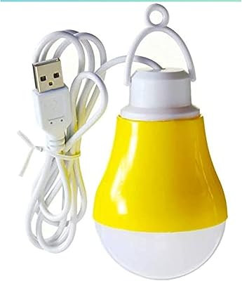 Ampoule led usb 5w pour le camping lumière de alimentée par avec crochet