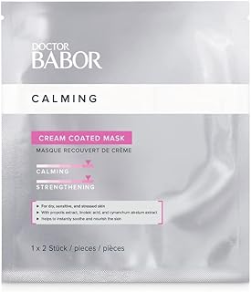 Masque apaisant babur recouvert de crème doctorale masque en tissu pour peaux