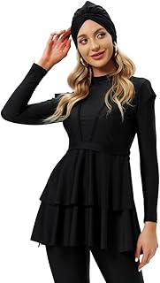 Yongsen maillot de bain burkini musulman pour femme, grande taille, décolleté plongeant, soutien-gorge avant, hijab. Diaytar : Parce que vous méritez le meilleur sans vous ruiner