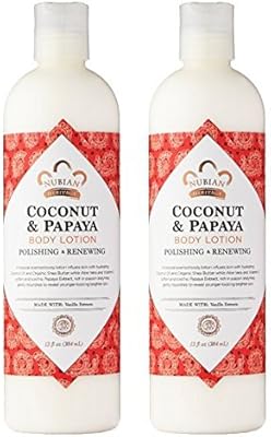 Lait corporel nubian heritage à la noix de coco et papaye (paquet 2)